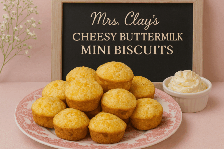 Mrs. Clay’s Cheesy Buttermilk Mini Biscuits