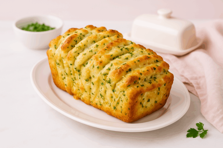 Mrs. Clay’s Cheesy Garlic & Parsley Butter Pull-Apart Bread