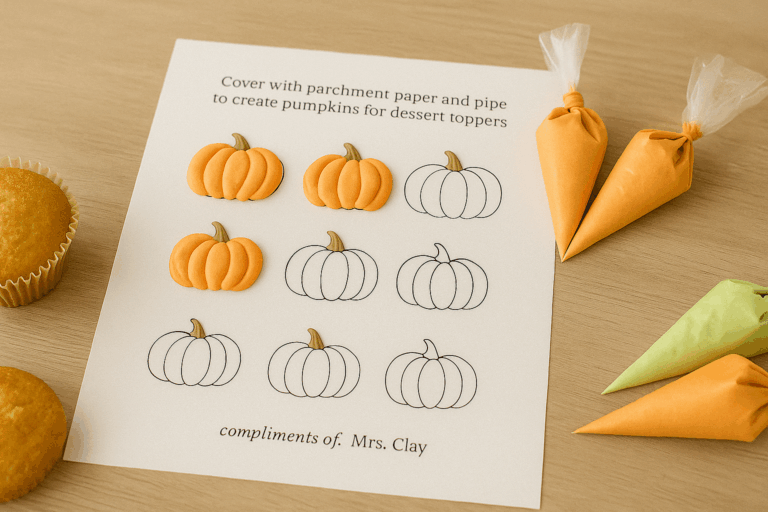 Royal Icing Pumpkin Toppers