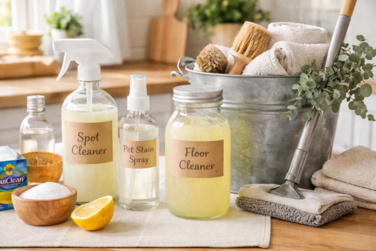 Mrs. Clay’s Simple Homemade Carpet & Floor Cleaners