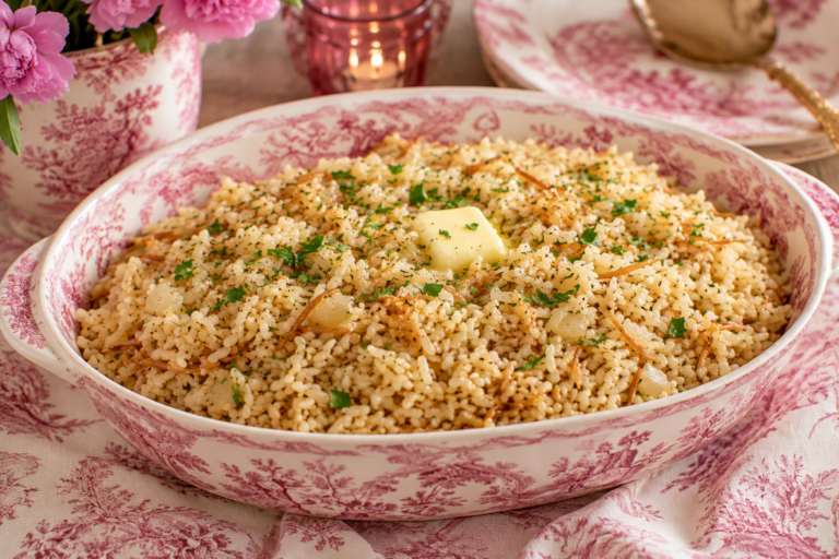 Mrs. Clay’s Cozy Garlic Butter Rice