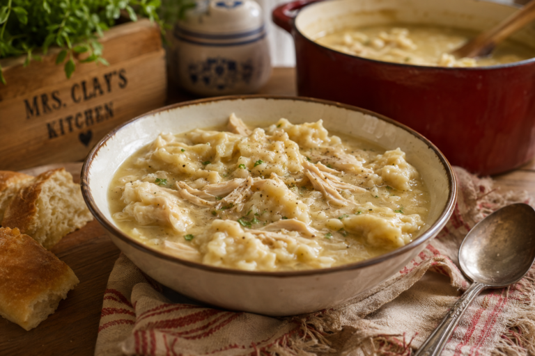Mrs. Clay’s Homemade Chicken & Dumplings