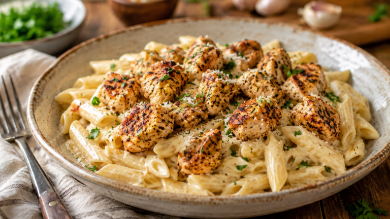 Mrs. Clay’s Cajun Chicken Alfredo