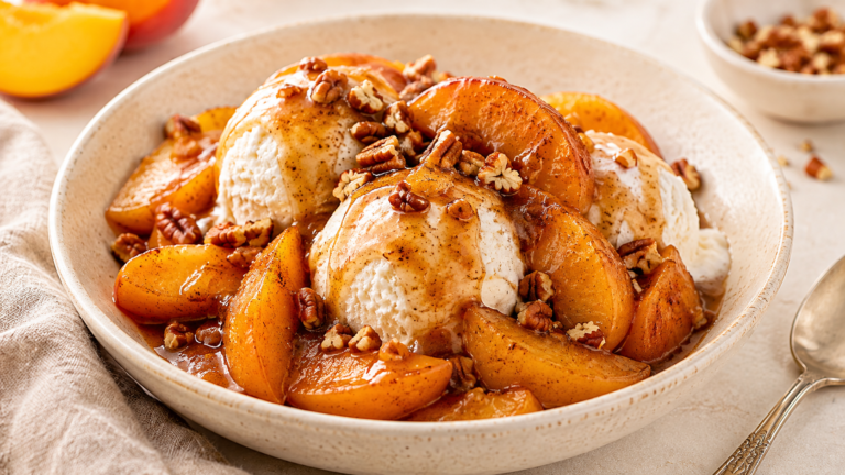 Mrs. Clay’s Brown-Butter Cinnamon Peaches