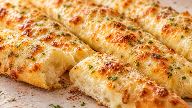 Mrs. Clay’s Cheesy Garlic Parmesan Breadsticks